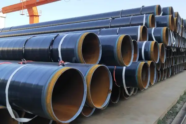 Detalhes industriais de tubos de aço SSAW anticorrosivos 3PE para petróleo e gás.